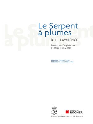 cover image of Le Serpent à plumes